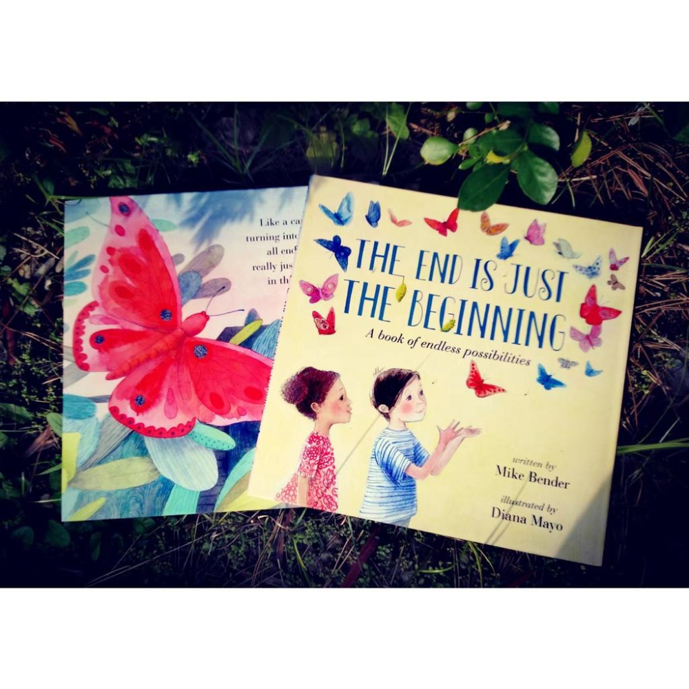 現貨精裝繪本🍀The End Is Just the Beginning🍀 Mike Bender🍀一場開始和結束的對話 缺書店【英文童書