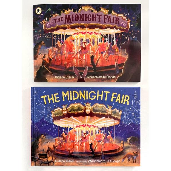 現貨🍀平裝獲獎英文無字繪本The Midnight Fair 🍀水粉+水彩+彩鉛🍀迷人的光影和繪圖【缺書店】-細節圖8