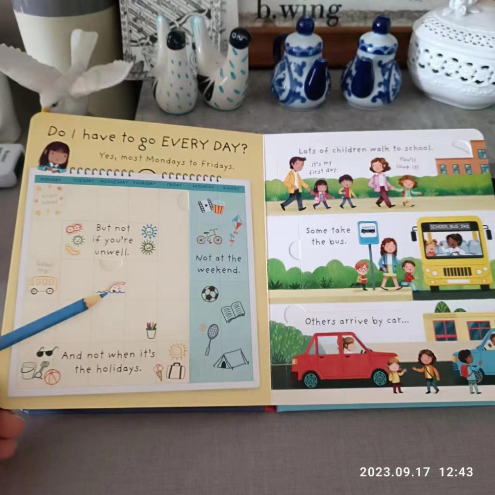 【現貨】🍀USBORNE英文硬頁翻翻書🍀Why do I have to go to shcool?🍀缺書店-細節圖2