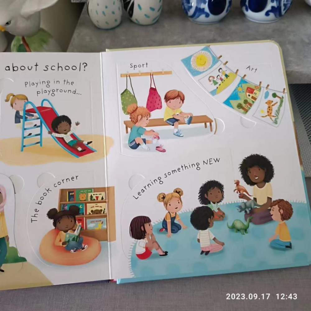 【現貨】🍀USBORNE英文硬頁翻翻書🍀Why do I have to go to shcool?🍀缺書店-細節圖7