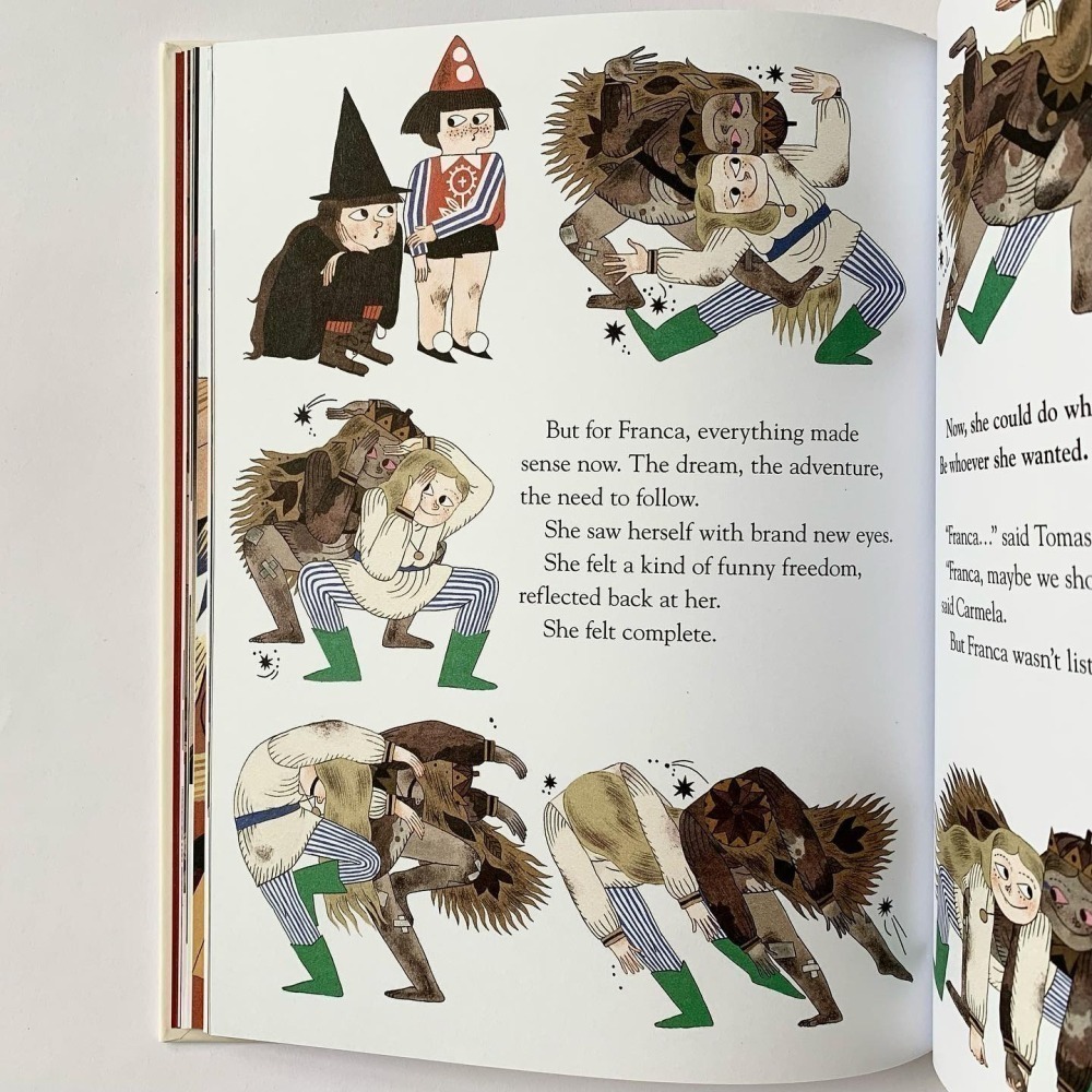 經典英文繪本🍀The Queen in the Cave🍀知名女插畫家Julia Sarda🍀缺書店-細節圖9