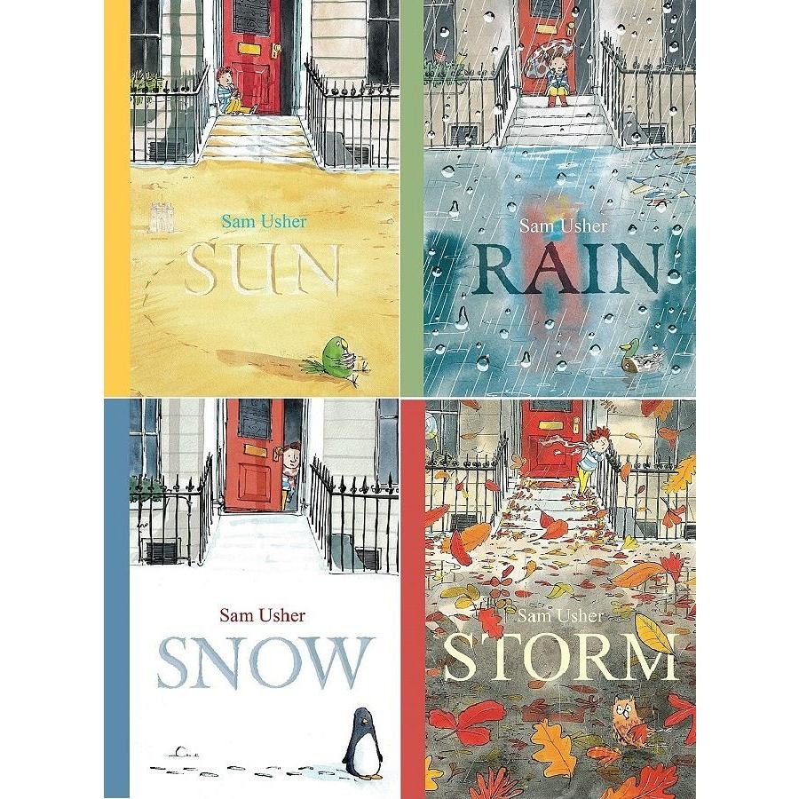 訂購🍀平裝英文繪本Sam Usher＇s Seasons (4冊合售)Snow+Sun+Storm+Rain🍀缺書店-細節圖3
