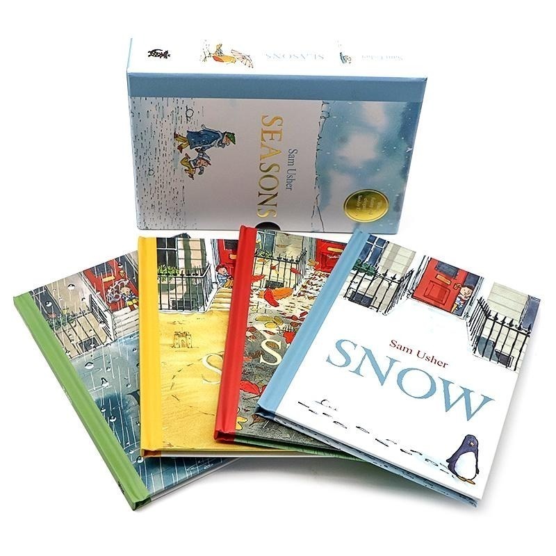 英文繪本Sam Usher＇s Seasons 自然系列(4冊合售)Snow+Sun+Storm+Rain🍀缺書店-細節圖2