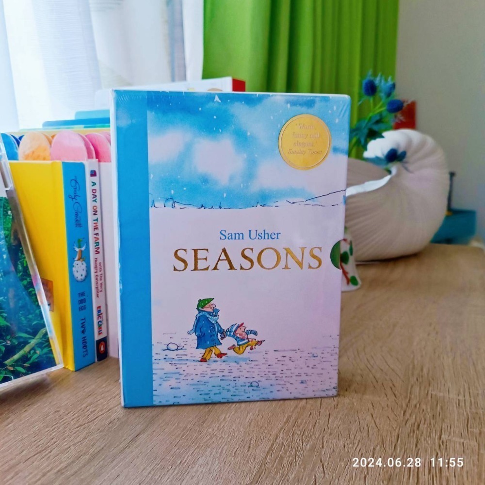 英文繪本Sam Usher＇s Seasons 自然系列(4冊合售)Snow+Sun+Storm+Rain🍀缺書店-規格圖9