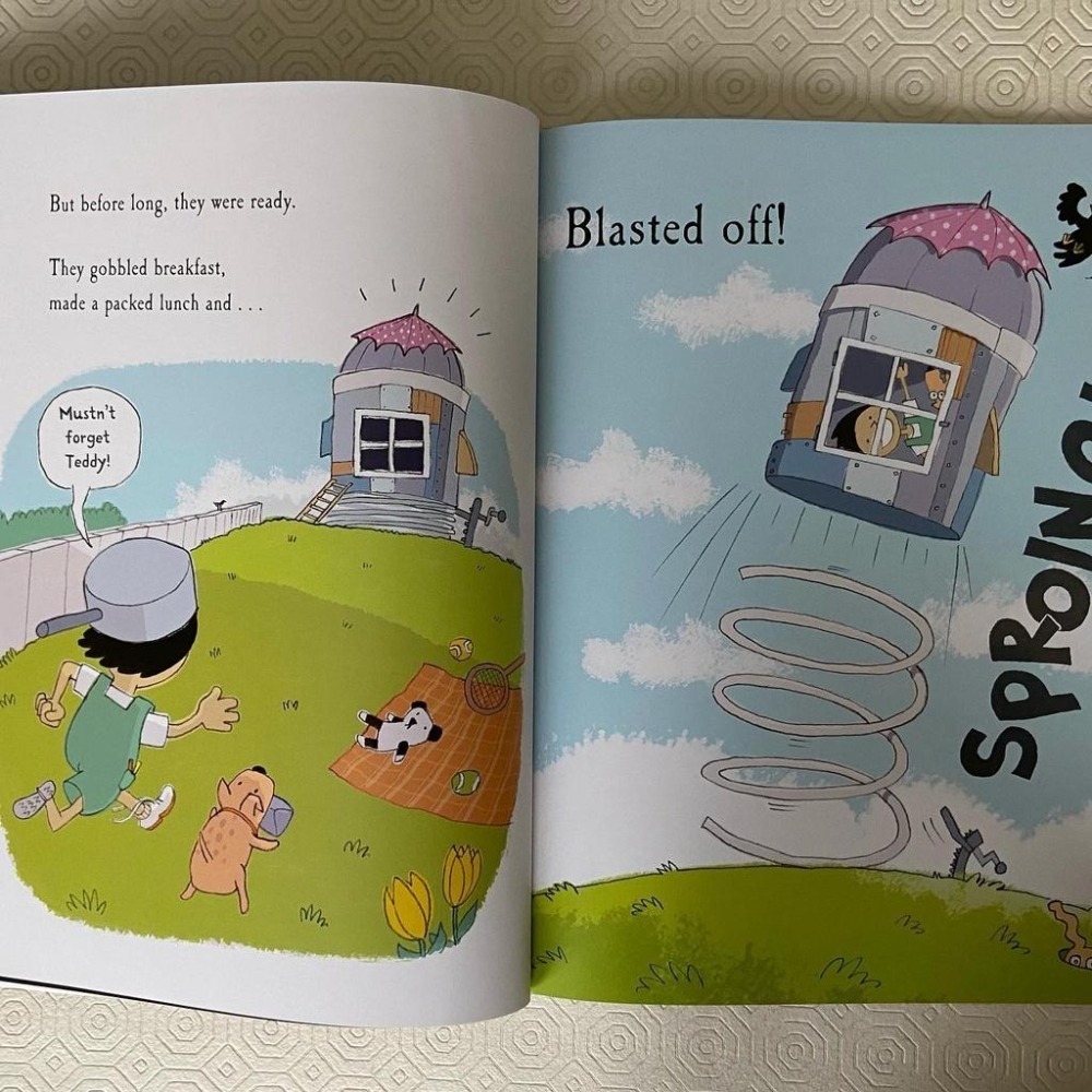 缺書店🍀平裝英文幽默繪本The Hundred Decker Bus / Rocket🍀Mike Smith-細節圖7