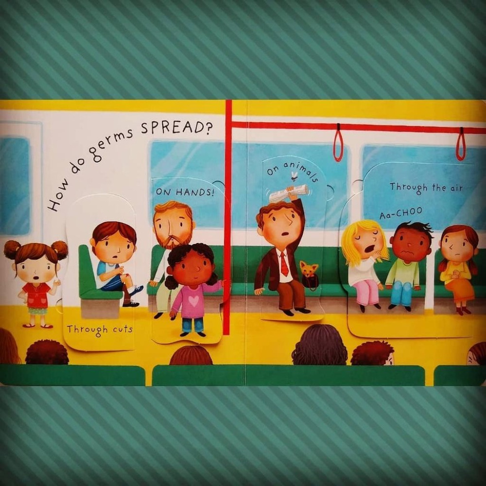 Usborne硬頁立體翻翻書Questions and Answers: What are the Germs🍀缺書店-細節圖5