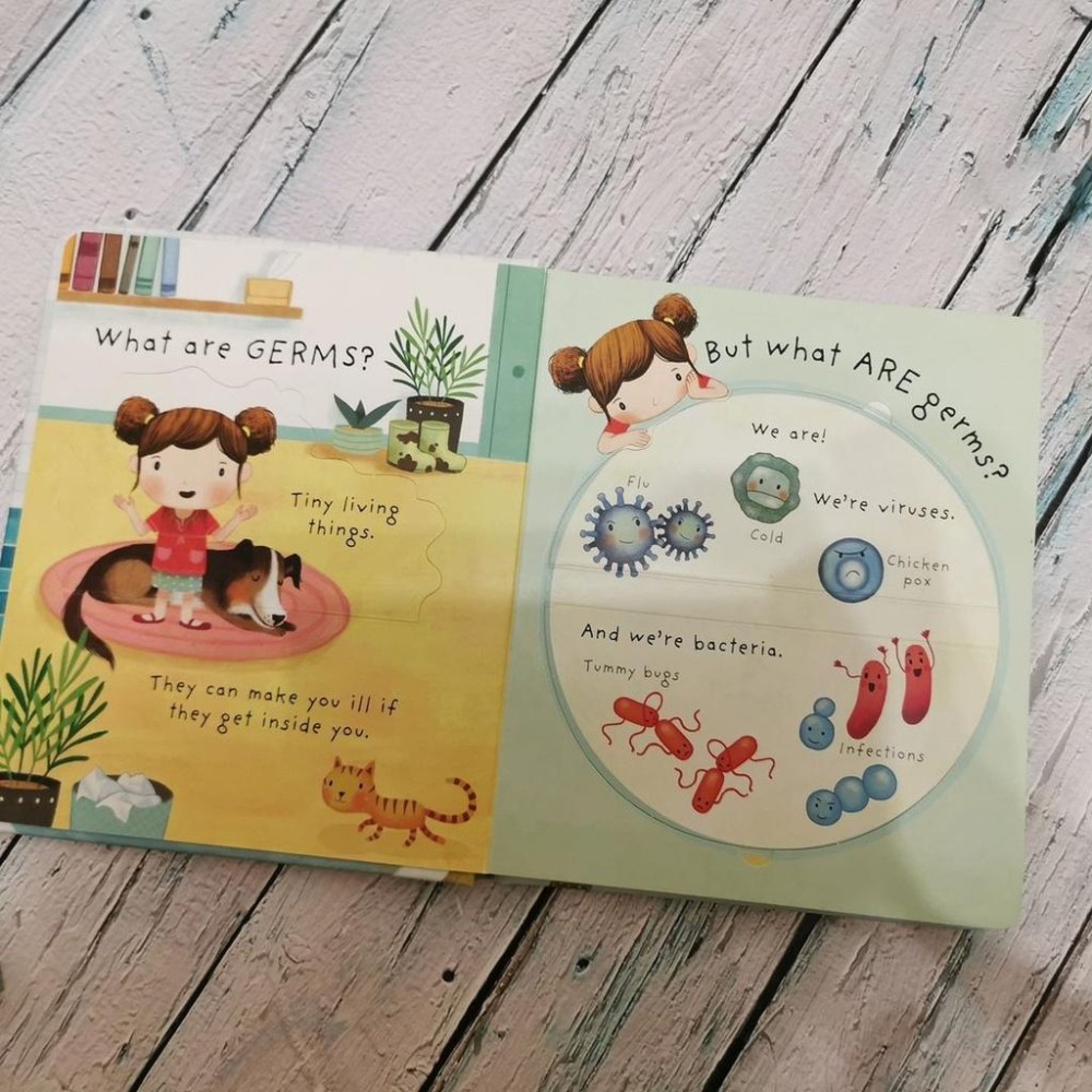 Usborne硬頁立體翻翻書Questions and Answers: What are the Germs🍀缺書店-細節圖8