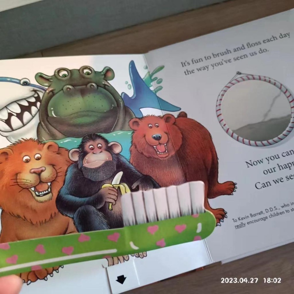 英文立體操作互動書🍀A POP UP BOOK: Brush Your Teeth Please養成刷牙習慣🍀缺書店-細節圖6