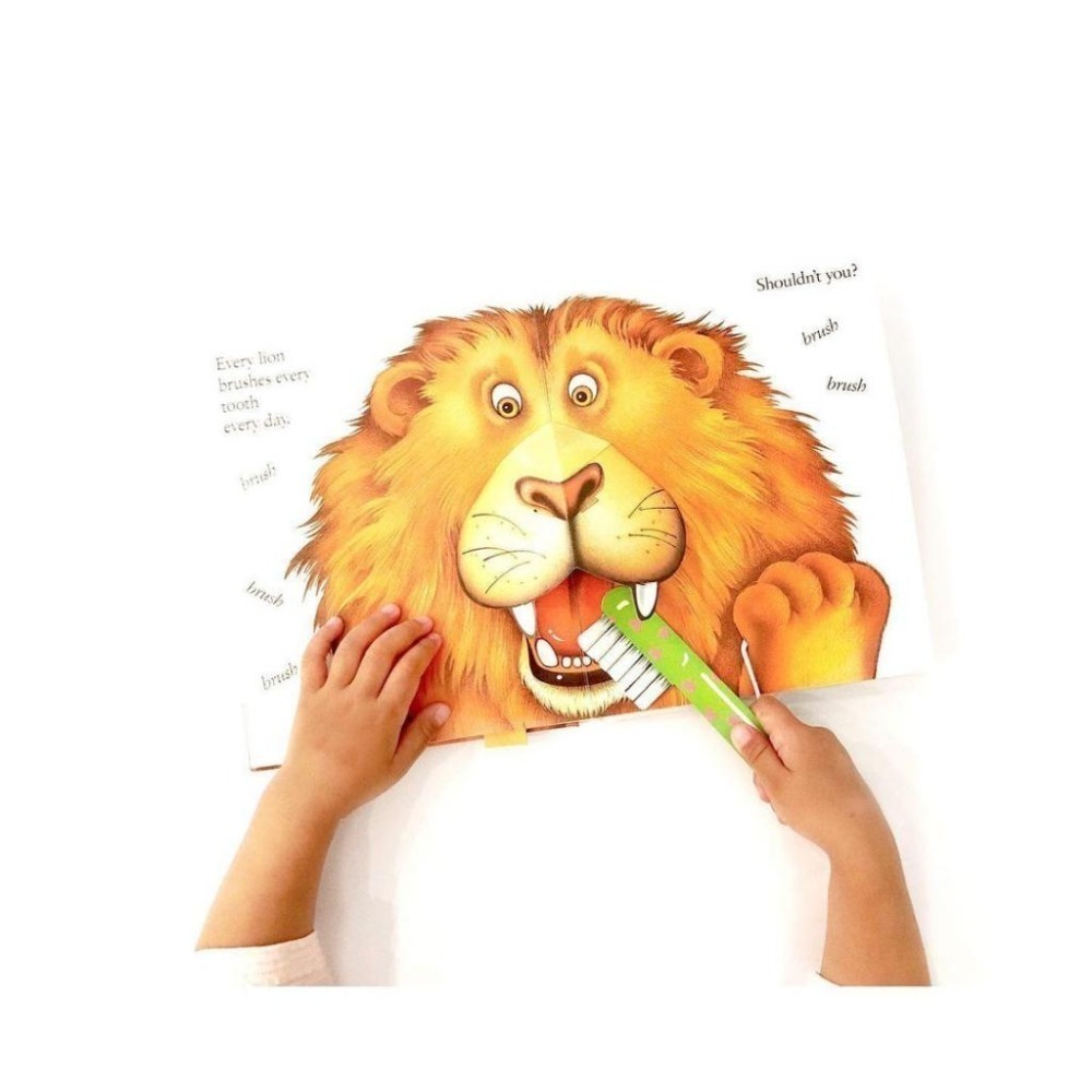 英文立體操作互動書🍀A POP UP BOOK: Brush Your Teeth Please養成刷牙習慣🍀缺書店-細節圖7