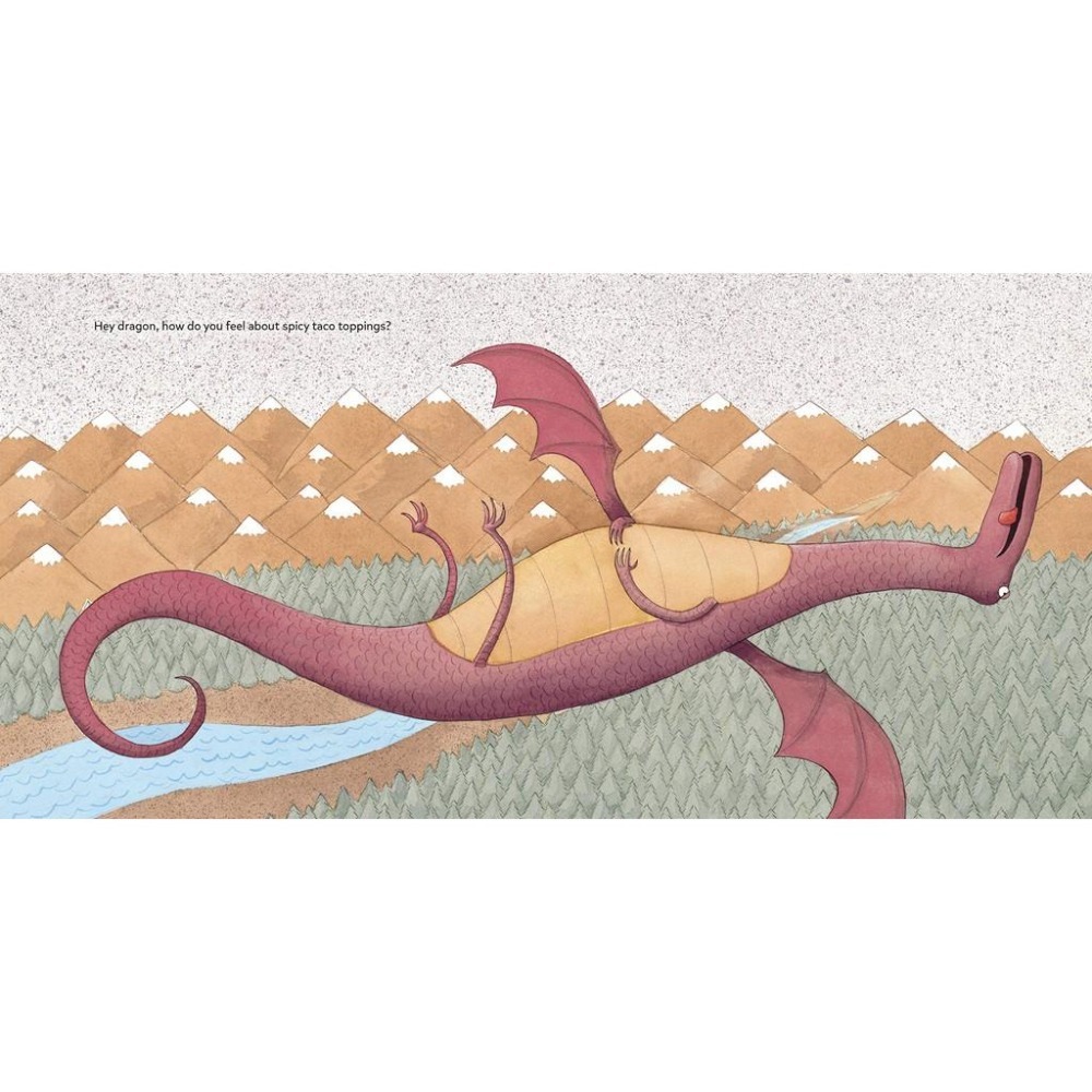 【贈音檔】精裝英文幽默繪本🍀Dragons Love Tacos 噴火龍來了🍀缺書店-細節圖3