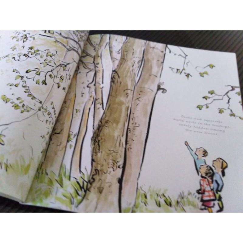 現貨🍀英文平裝繪本The Things That I LOVE about TREES樹的四季🍀水彩和水墨插圖🍀缺書店-細節圖3