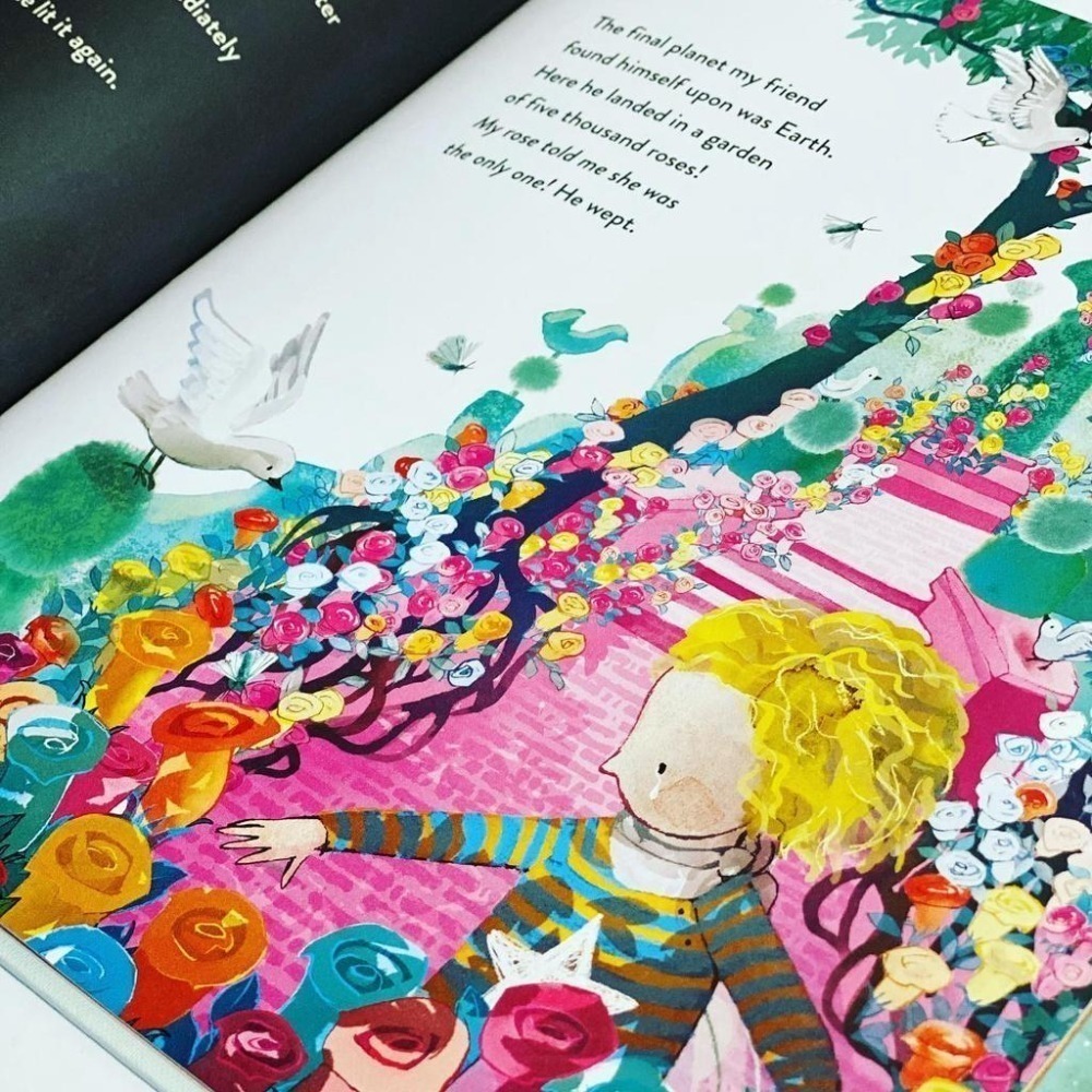 英文經典童話繪本版🍀The Little Prince🍀Sarah Massini🍀畫風唯美夢幻🍀缺書店-細節圖4