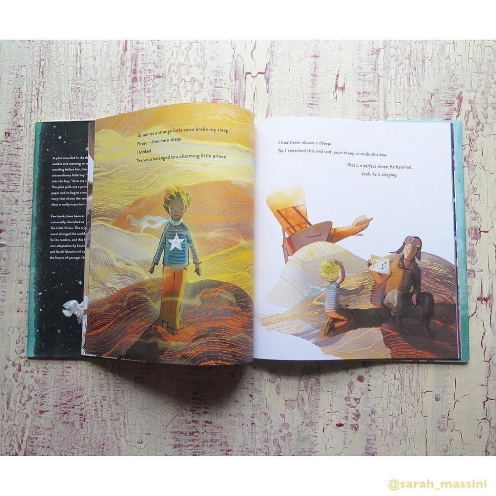 英文經典童話繪本版🍀The Little Prince🍀Sarah Massini🍀畫風唯美夢幻🍀缺書店-細節圖5
