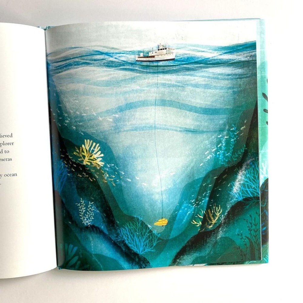 現貨🍀精裝英文傳記繪本Ocean Speaks🍀瑪麗· 塞普Katie Hickey🍀畫風很美值得收藏【缺書店】-細節圖9