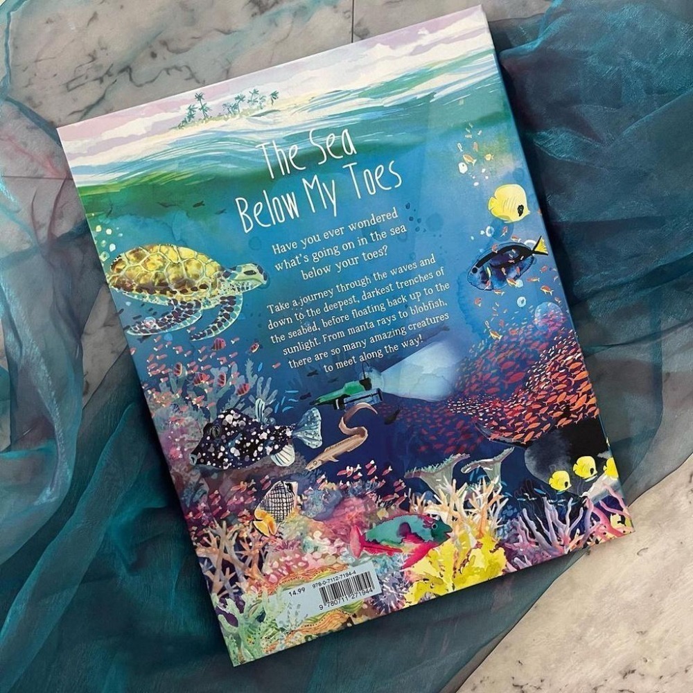 缺書店🍀精裝自然科普STEM知識繪本🍀The Sea Below My Toes🍀手風琴折疊式設計約2.4公尺長-細節圖7