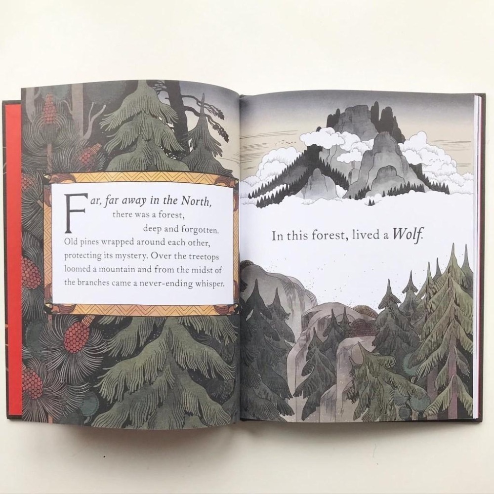 經典平裝英文繪本🍀The Wolf＇s Secret🍀西班牙插畫師Julia Sarda🍀缺書店-細節圖4