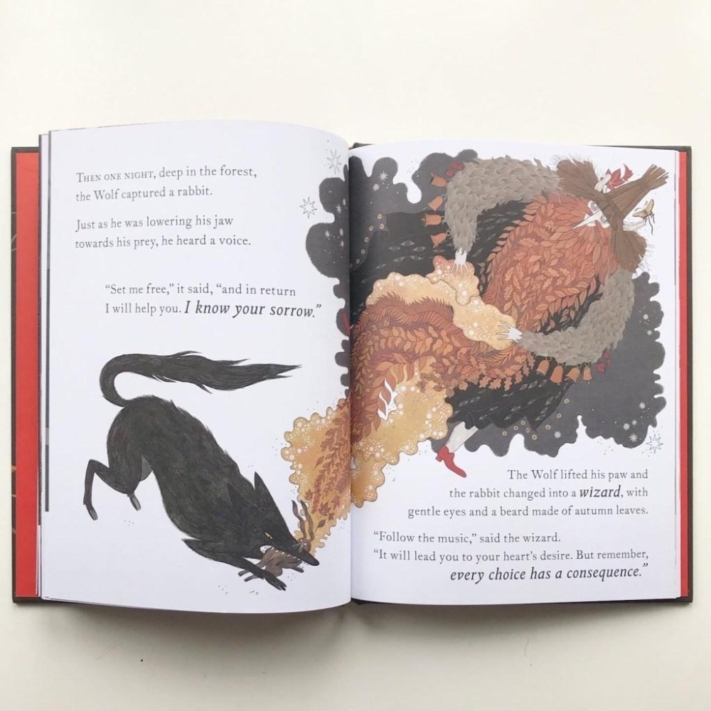 經典平裝英文繪本🍀The Wolf＇s Secret🍀西班牙插畫師Julia Sarda🍀缺書店-細節圖5