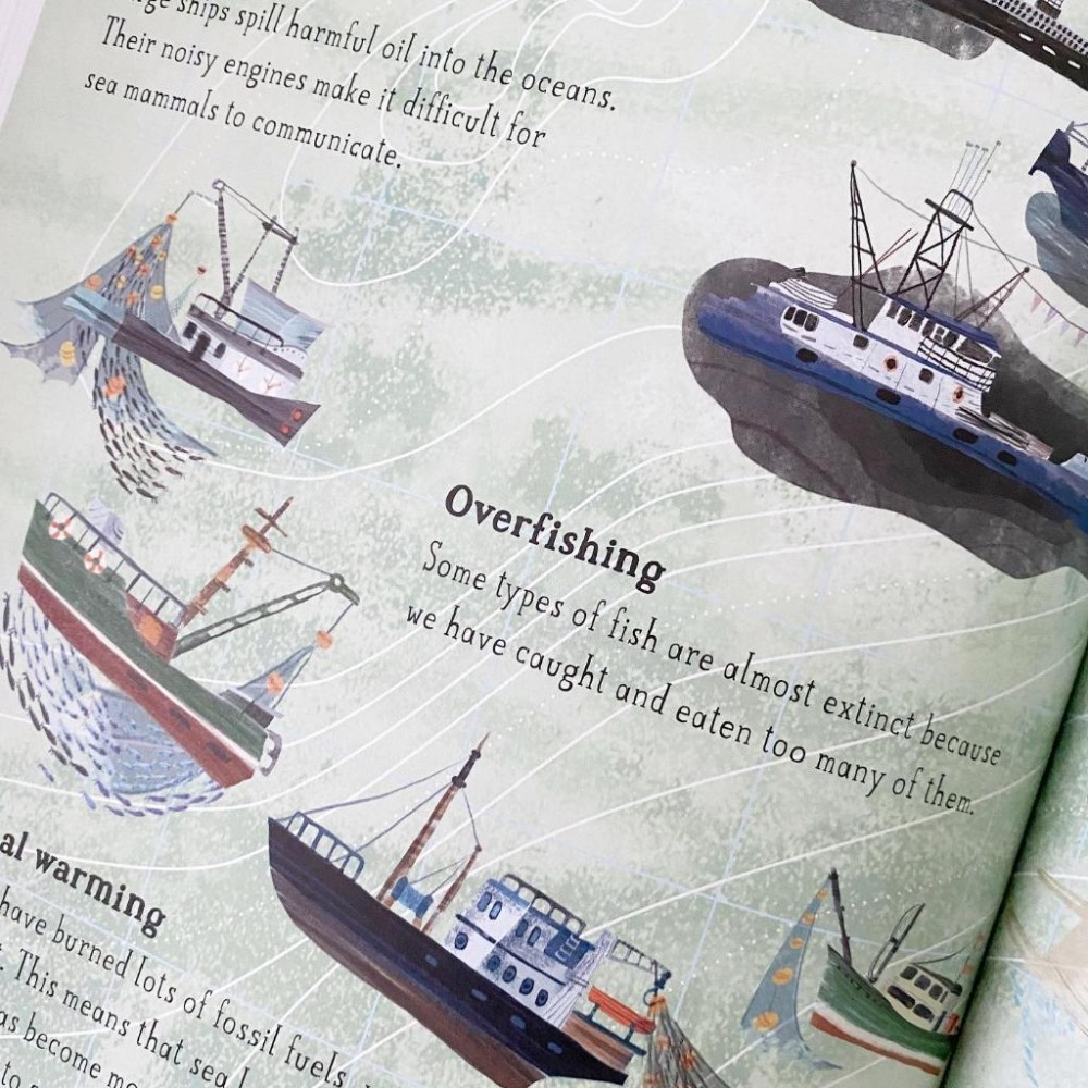 塑封精裝大開本科普繪本The Big Book of Blue大書系列🍀插畫家Yuval Zommer🍀缺書店-細節圖6