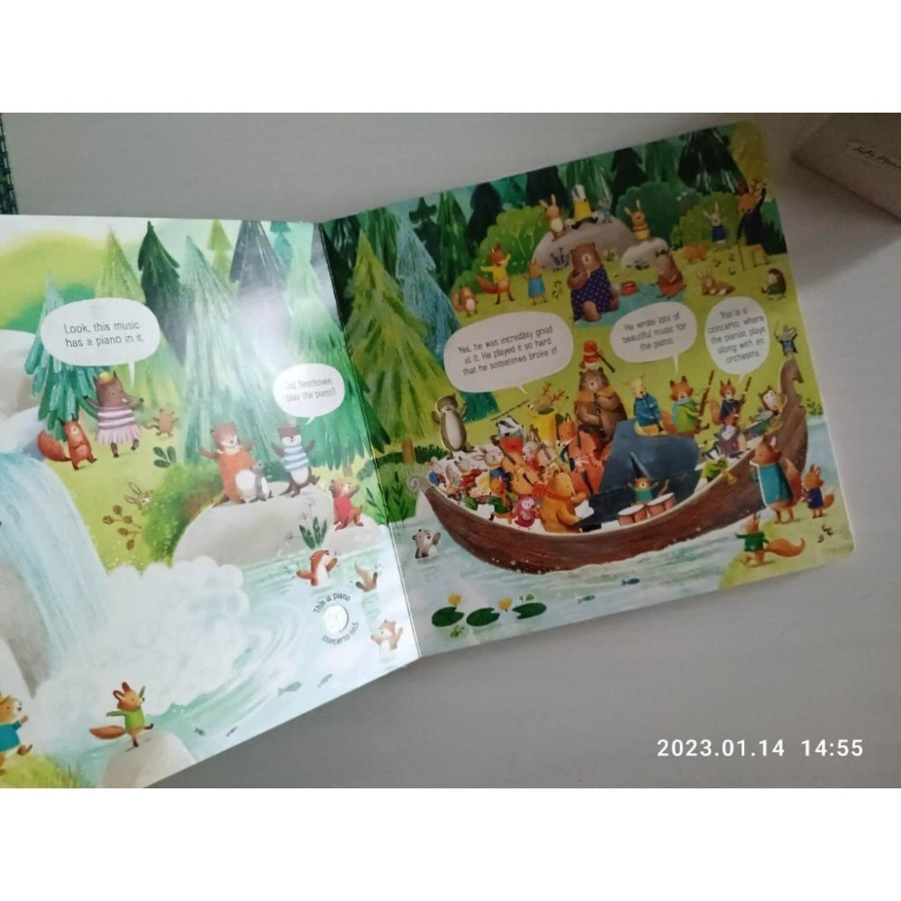 缺書店🍀Usbornes音效書古典篇Musical Book The Animal Orchestra plays系列-細節圖3