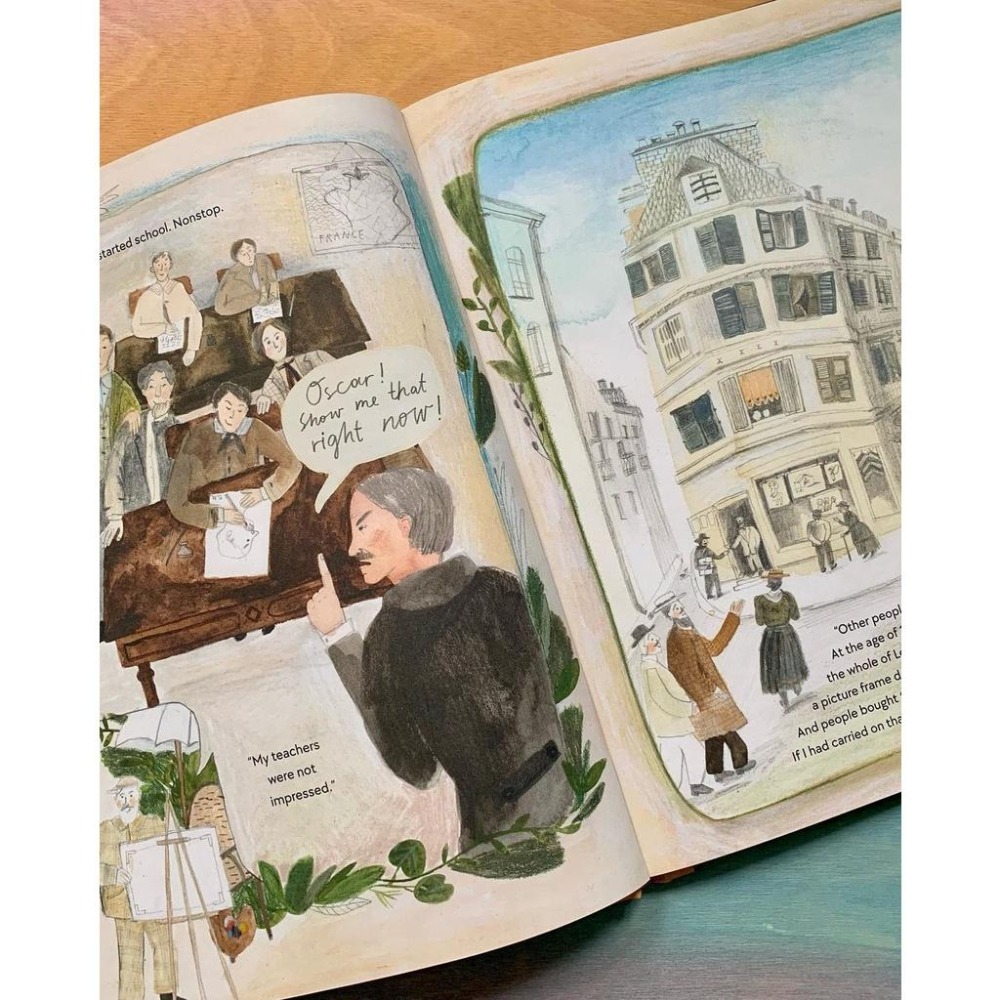 精裝英文繪本Ella in the Garden of Giverny🍀 推薦給喜歡莫奈的朋友🍀缺書店-細節圖2