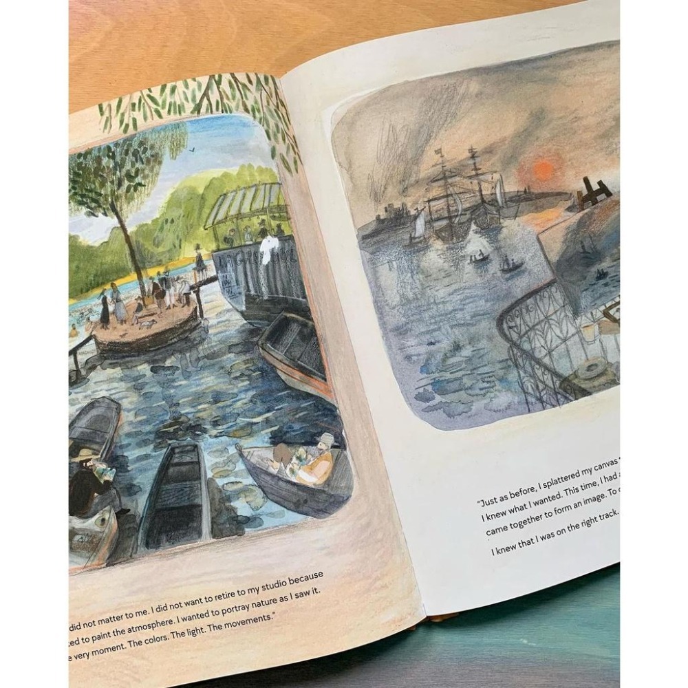 精裝英文繪本Ella in the Garden of Giverny🍀 推薦給喜歡莫奈的朋友🍀缺書店-細節圖3