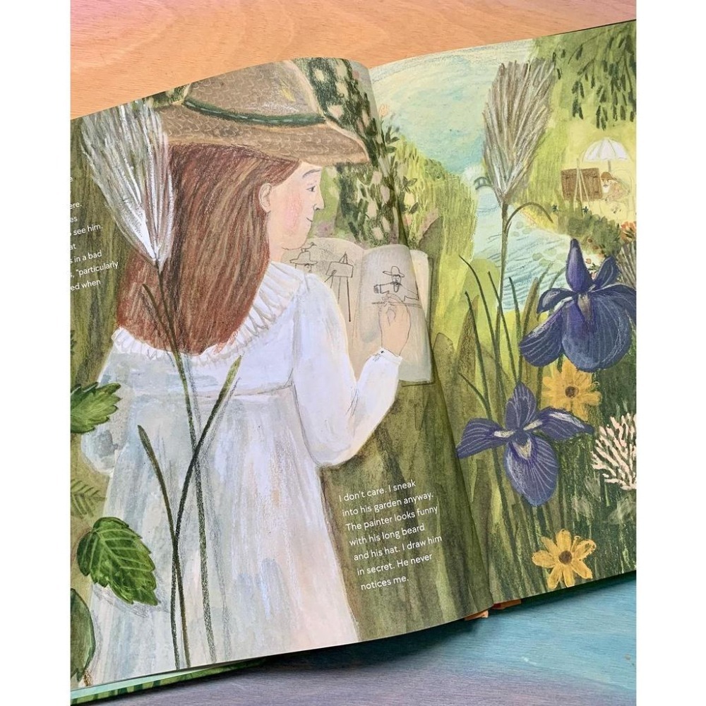 精裝英文繪本Ella in the Garden of Giverny🍀 推薦給喜歡莫奈的朋友🍀缺書店-細節圖6