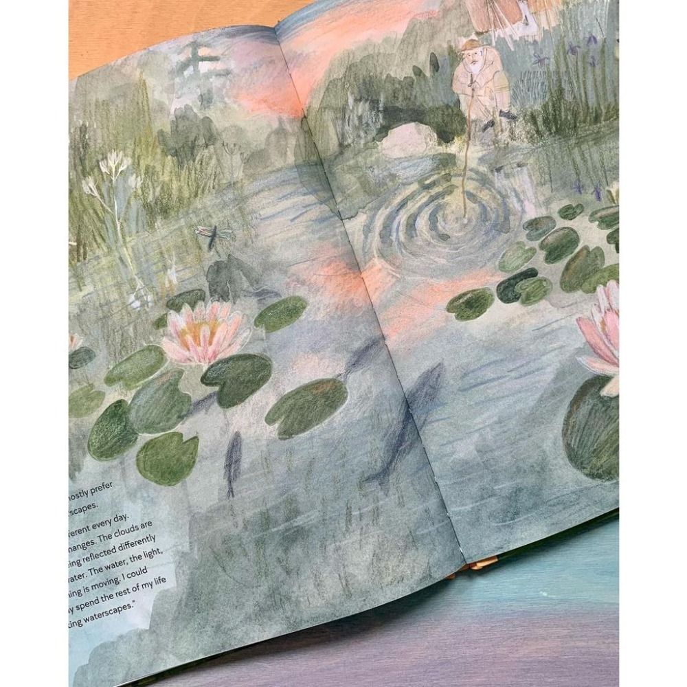 精裝英文繪本Ella in the Garden of Giverny🍀 推薦給喜歡莫奈的朋友🍀缺書店-細節圖7