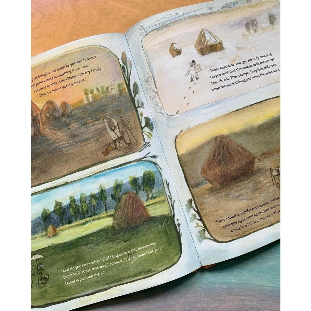 精裝英文繪本Ella in the Garden of Giverny🍀 推薦給喜歡莫奈的朋友🍀缺書店-細節圖8