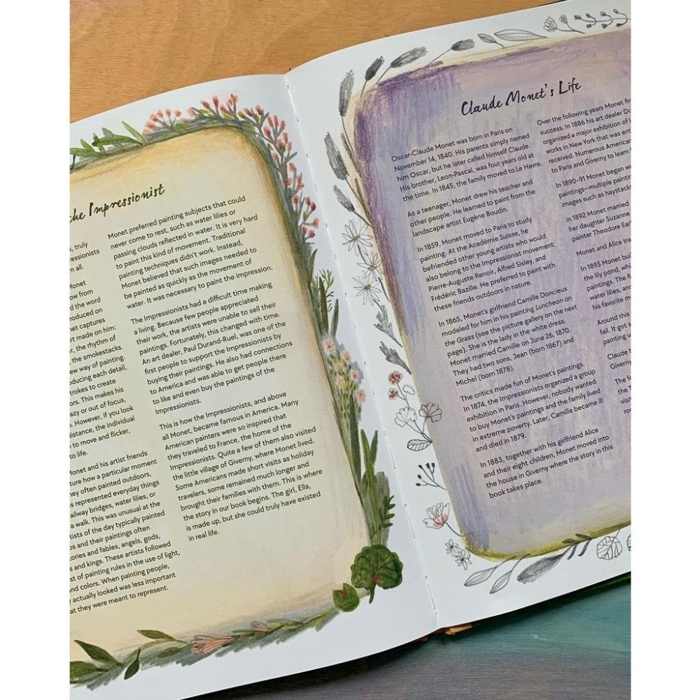 精裝英文繪本Ella in the Garden of Giverny🍀 推薦給喜歡莫奈的朋友🍀缺書店-細節圖9