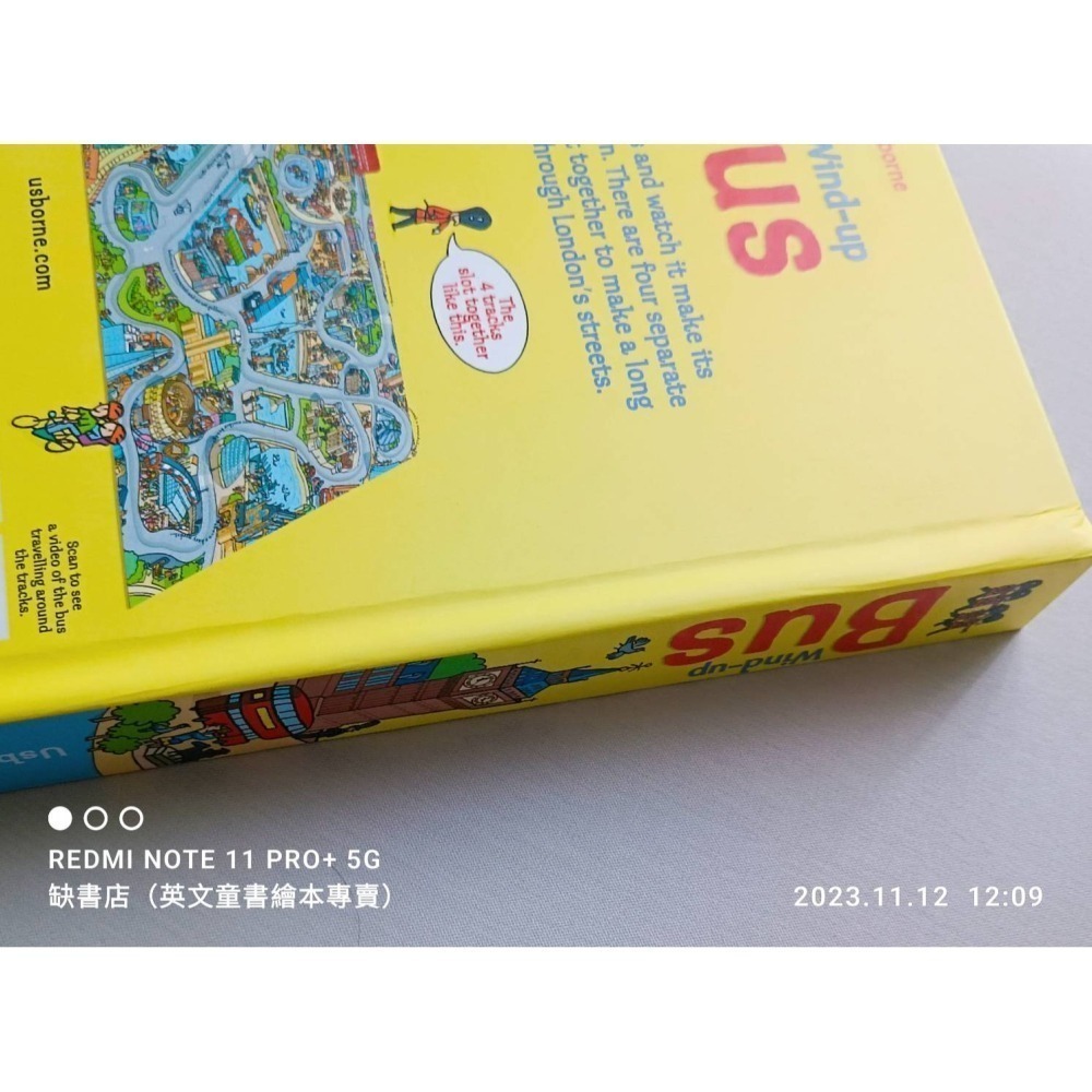 英國Usborne發條雙層巴士跑跑遊戲書🍀 Wind-up Bus🍀4個倫敦街景可拆組🍀缺書店-細節圖10