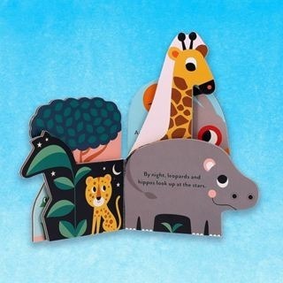 🍀英文層疊異形硬頁書Bookscape Board Books: Wild Animals🍀缺書店-細節圖3