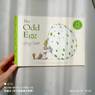 贈音檔🍀英文繪本The Odd Egg 🍀Emily Gravett🍀不要在乎別人眼光自已最獨特🍀缺書店-規格圖6