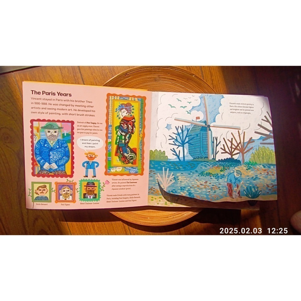 英文立體書 A POP UP BOOK :VINCENT VAN GOGH 文森·梵谷的生平和25幅作品🍀缺書店-細節圖3