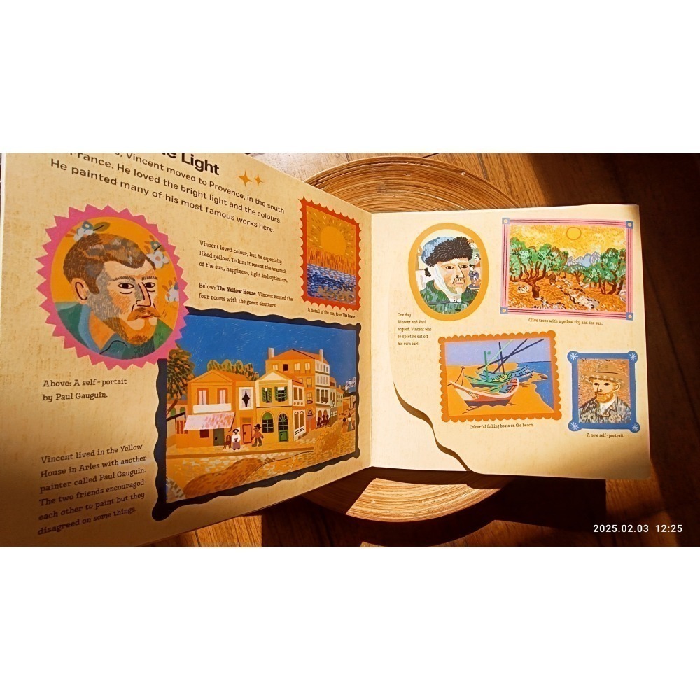 英文立體書 A POP UP BOOK :VINCENT VAN GOGH 文森·梵谷的生平和25幅作品🍀缺書店-細節圖7