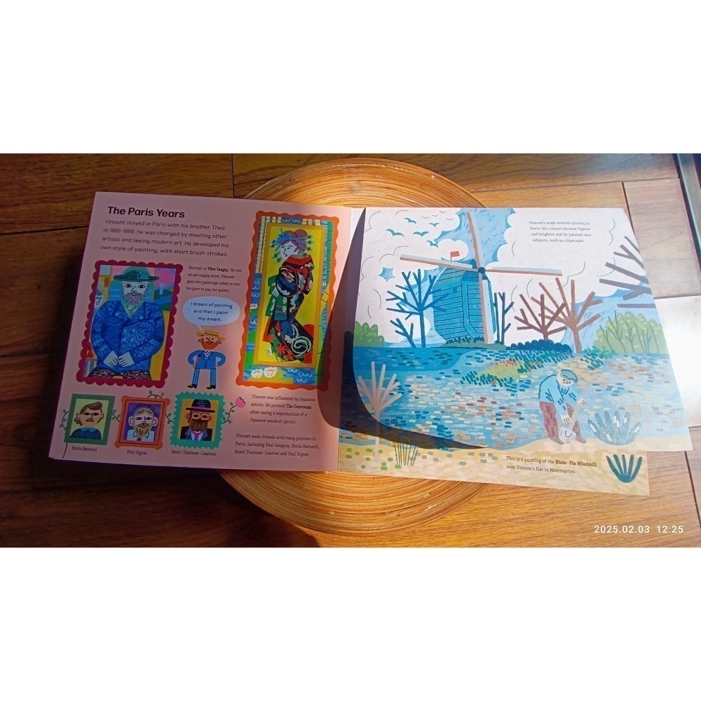 英文立體書 A POP UP BOOK :VINCENT VAN GOGH 文森·梵谷的生平和25幅作品🍀缺書店-細節圖8