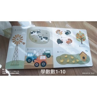 英文啟蒙繪本Baby Play FARM浮凸立體設計+顏色+形狀+數數+農場動物+找找看+畫風柔和🍀缺書店-細節圖3