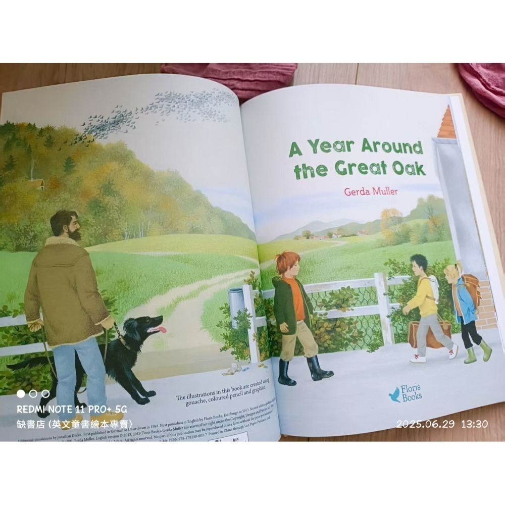 精裝英文繪本A Year Around the Great Oak🍀Gerda Muller畫風復古細膩🍀缺書店-細節圖3