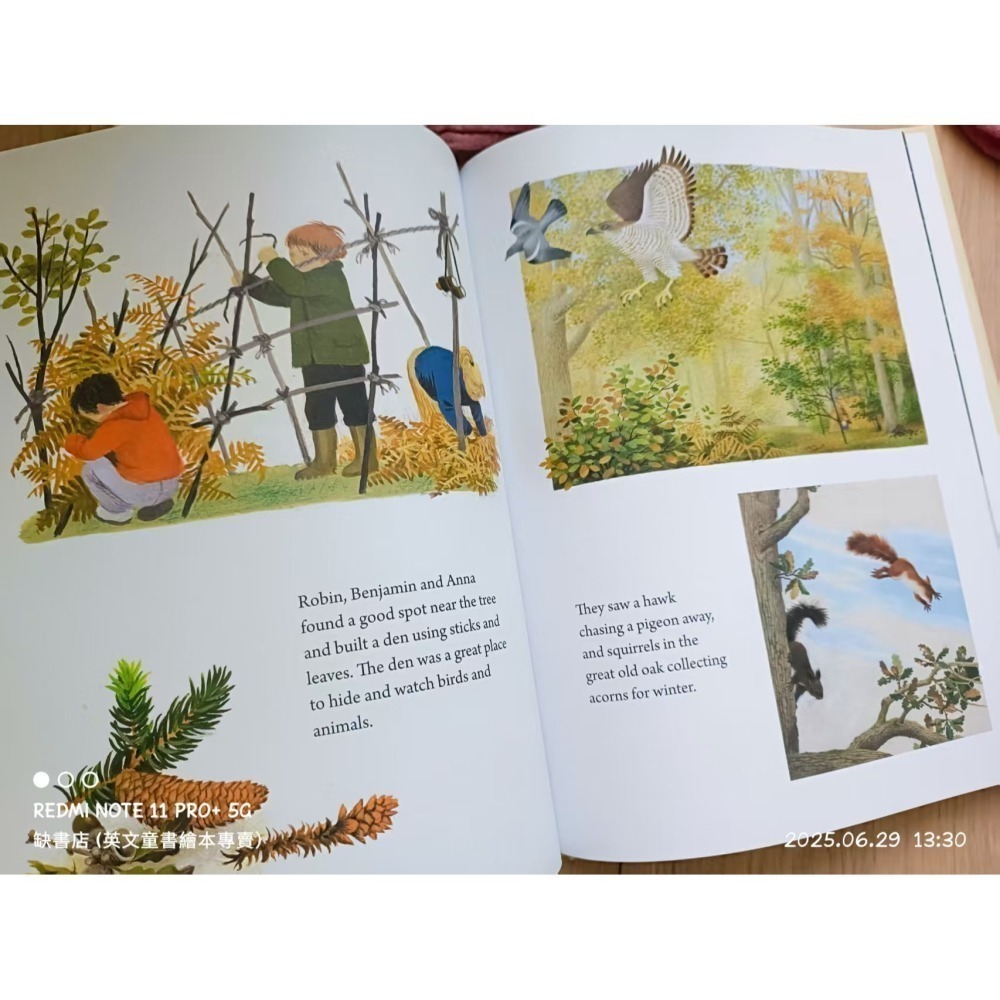 精裝英文繪本A Year Around the Great Oak🍀Gerda Muller畫風復古細膩🍀缺書店-細節圖6