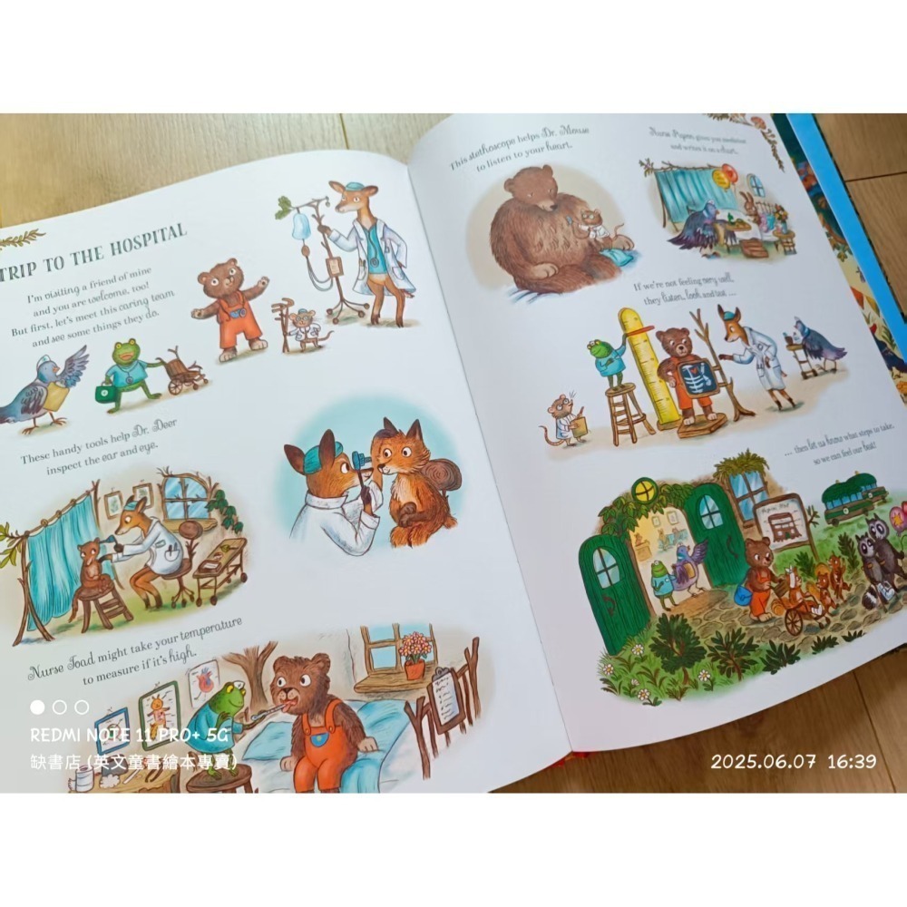精裝英文繪本🍀It＇s Busy Down in the Woods Todays尋找超過100個隱藏物品🍀缺書店-細節圖7