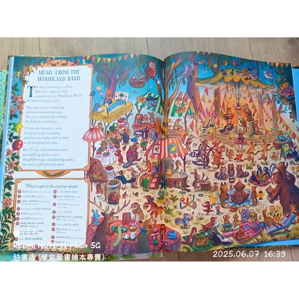 精裝英文繪本🍀It＇s Busy Down in the Woods Todays尋找超過100個隱藏物品🍀缺書店-細節圖10