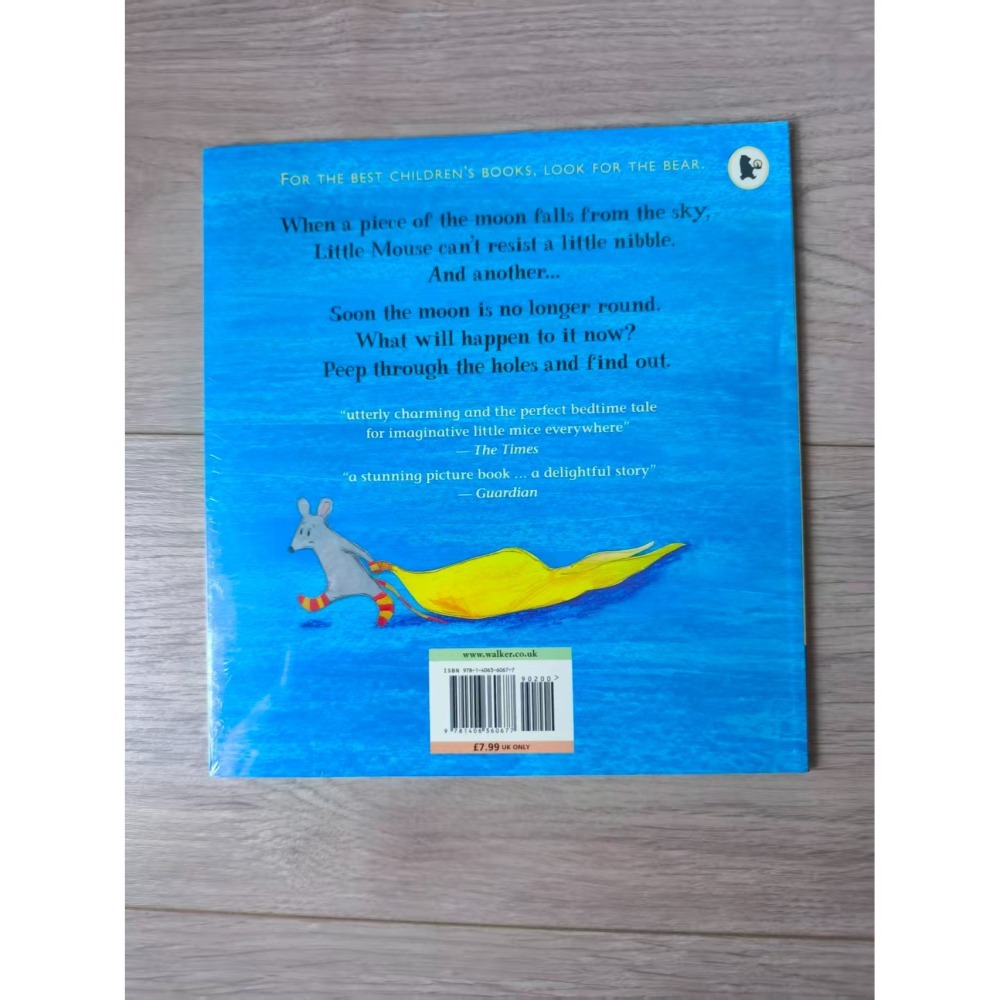 贈音檔英文繪本The Mouse Who Ate the Moon🍀軋型設計拓印拼貼Petr Horacek🍀缺書店-細節圖6
