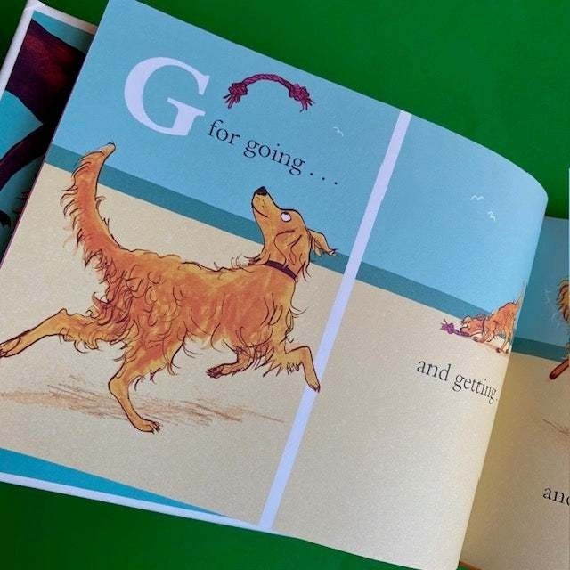 幽默逗趣的精裝英文繪本🍀D Is for Dog🍀狗狗主題的字母書【押韻文字】Sara Ogilvie🍀缺書店-細節圖8