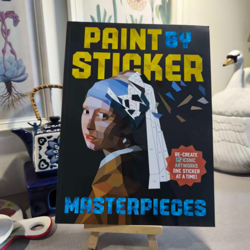 英文大開本藝術貼紙書🍀PAINT BY STICKER：MASTERPIECES🍀12幅世界名畫🍀缺書店 - 缺書店【英文童書繪本專賣】請購物 ...