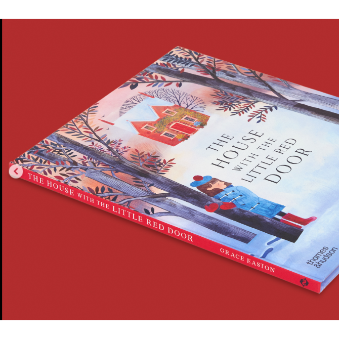精裝英文繪本The House with the Little Red Door 🍀22個驚喜翻頁互動設計🍀缺書店-細節圖2