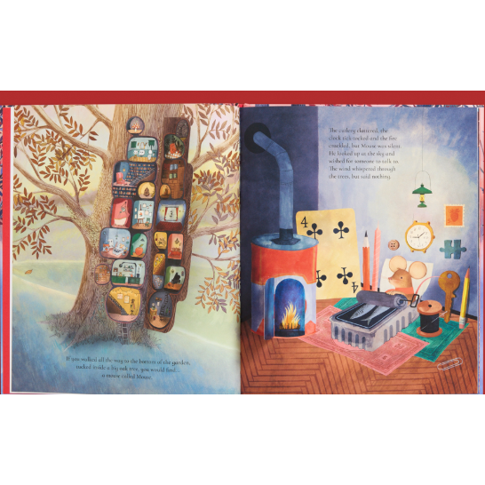 精裝英文繪本The House with the Little Red Door 🍀22個驚喜翻頁互動設計🍀缺書店-細節圖4