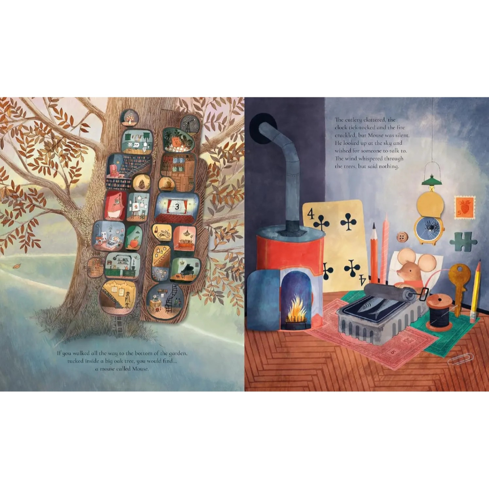 精裝英文繪本The House with the Little Red Door 🍀22個驚喜翻頁互動設計🍀缺書店-細節圖6