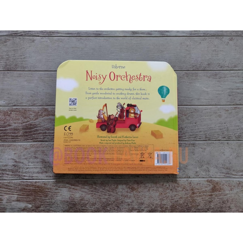 Usborne英文硬頁發聲書🍀Noisy Orchestra🍀適合幼兒的精彩管弦樂入門讀物🍀缺書店-細節圖2