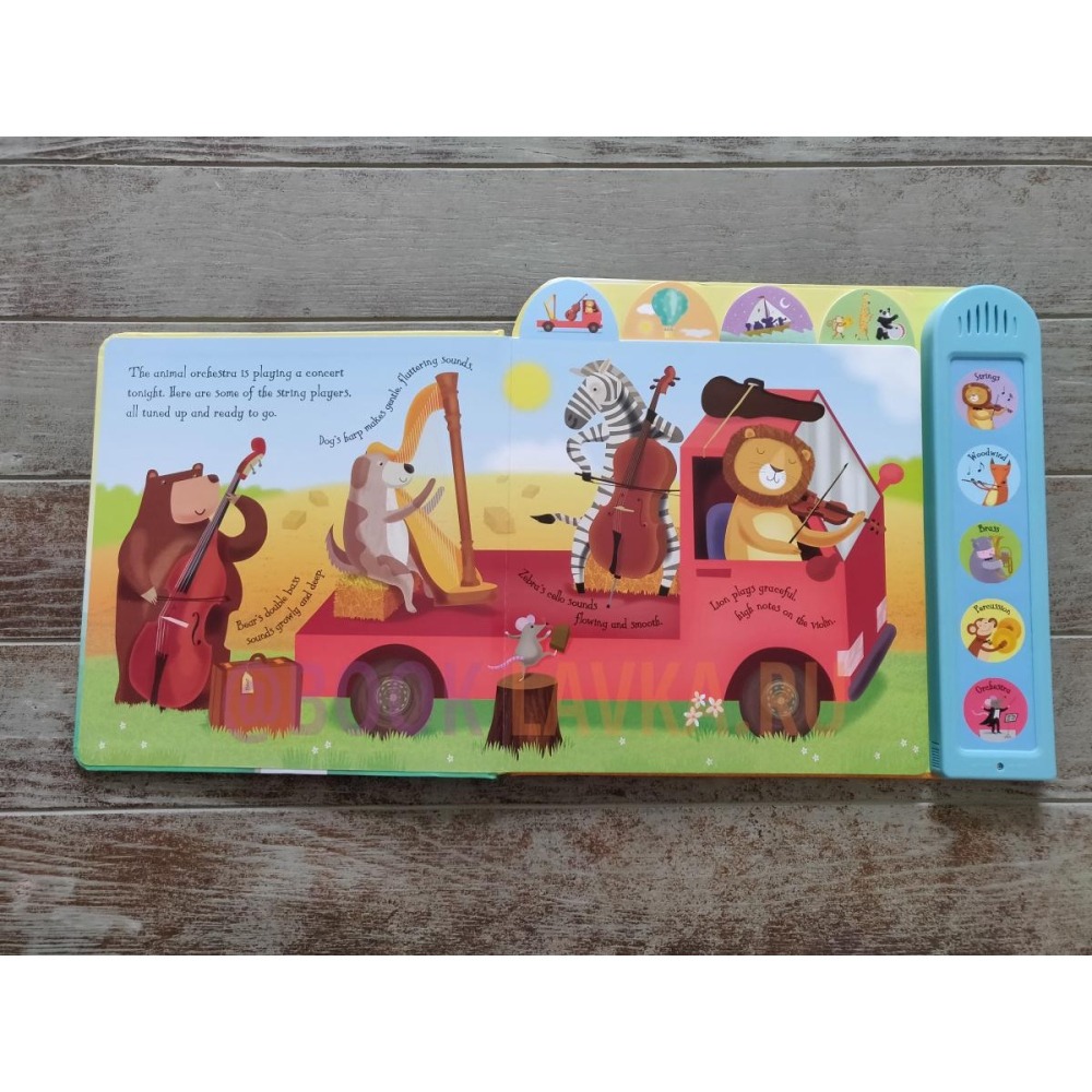 Usborne英文硬頁發聲書🍀Noisy Orchestra🍀適合幼兒的精彩管弦樂入門讀物🍀缺書店-細節圖3