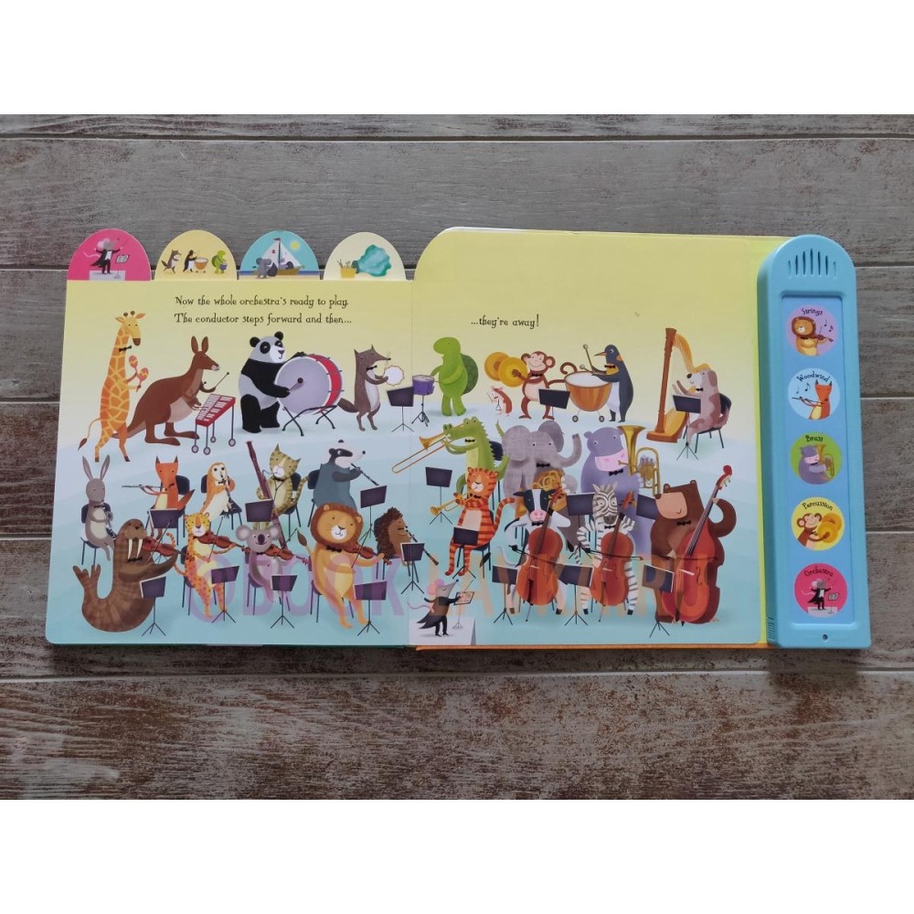 Usborne英文硬頁發聲書🍀Noisy Orchestra🍀適合幼兒的精彩管弦樂入門讀物🍀缺書店-細節圖7