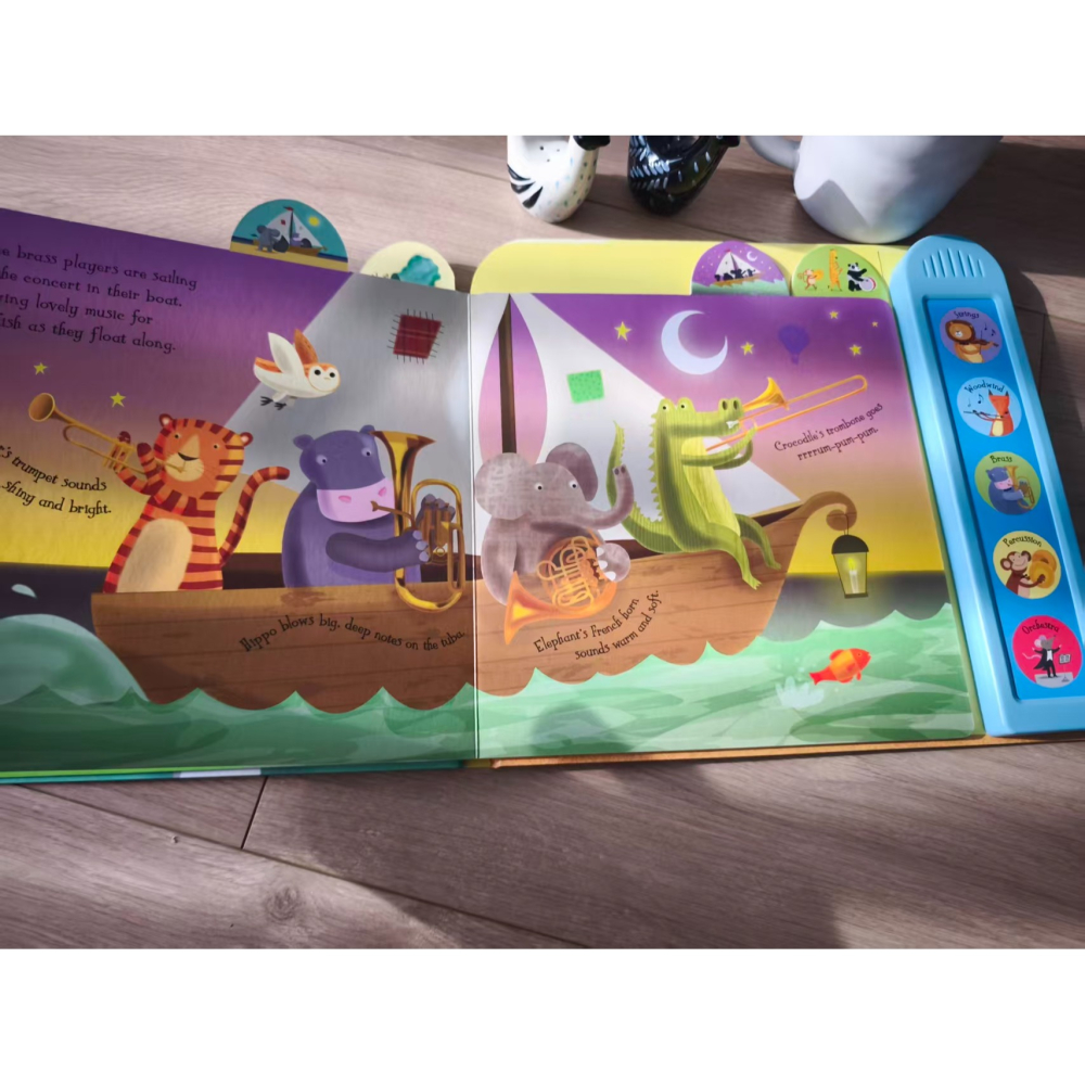 Usborne英文硬頁發聲書🍀Noisy Orchestra🍀適合幼兒的精彩管弦樂入門讀物🍀缺書店-細節圖2